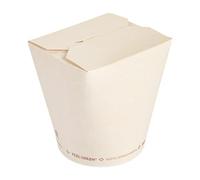 50 pezzi - Contenitori multiuso Microondabili 'Plastic Free' 960 ml 325 G/M2 Ø9 x 10,8 cm Bianco Cartoncino
