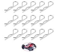 50 Pezzi Coppiglie Alta,R Sagomato Molla Coppiglia Clip Perno,Coppiglie a Molla in Acciaio Inox,Clip per Gancio di Fissaggio a Molla,per Fattoria e Attacco Hitch Perno Blocco Sistemi