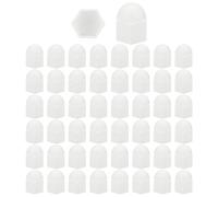 50 Pezzi Copri Dadi Esagonali per Bulloni M20x10x14mm, Bianchi