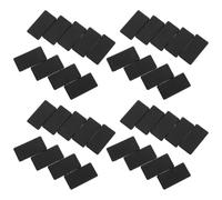 50 Pezzi Copriparabordo Terminale Nero in Plastica Rettangolare | Protezione per Strutture Elettriche e Supporti Hvac, Installazione Veloce, Aspetto Ordinato e Raffinato