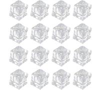 50 Pezzi Cubetti di Ghiaccio Acrilico Irregolari, Realistici | Effetto Cristallo Trasparente, Non Si Sciolgono, per Vasi Centrali, Gioielli e Decorazioni Evento