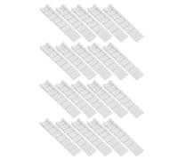 50 Pezzi Cunei Livellatori per Mobili in Plastica Bianca, Regolazione | Compatibilità, Installazione Rapida, Presa Migliorata, Superficie Testurizzata, per Ufficio e Aula