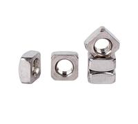 50 pezzi Dadi quadrati in acciaio inossidabile lisci e uniformi M5/M6/M8, dadi metrici DIN557 resistenti alle alte temperature(M10)