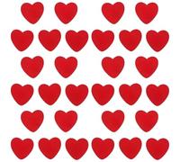 50 Pezzi Decorazioni a Cuore in Legno Rosso per Biglietti e Feste | Artigiani e Organizzatori, Applicazione su Superfici, per Confezioni Regalo e Anniversari