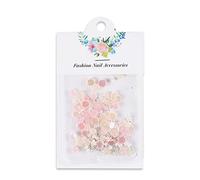 50 pezzi decorazioni artistiche floreali con perle acriliche rose fiori decalcomanie arte per design artistico