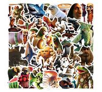 50 pezzi di adesivi italiani Brainrot, adesivi per cartoni animati Brainrot, adesivi USA, adesivi animali, adesivi divertenti, adesivi in vinile, adesivi per bottiglie d'acqua, Hydroflask, chitarra, b