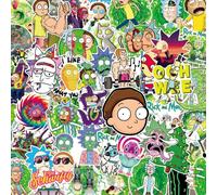 50 pezzi di adesivi per cartoni animati, carini e divertenti, con personaggi di Rick Sanchez e Morty Smith, decorativi per scooter, valigia, borraccia, casco da moto, accessori scolastici, Back to Sch