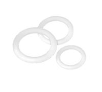 50 pezzi di anelli di tenuta in silicone bianco resistenti all'usura,O-ring ecologici per uso alimentare, diametro esterno: 23 mm, spessore: 3 mm,ODxIDxCS,23x17x3mm