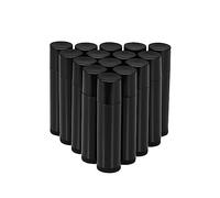 50 pezzi di balsamo per labbra vuoto, tubo di plastica, contenitore per la cura delle labbra, colore nero, per la cura delle labbra e accessori cosmetici fatti a mano