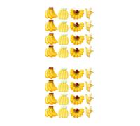 50 pezzi di banane finte realistiche mini banane banane artificiali in