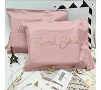 50 pezzi di buste rosa con la scritta "Grazie" e grafica semplice, ideali per scuola, ufficio, confezione regalo, rientro a scuola, San Valentino 15*23 cm,25*35+4,20*26+4,32*40+5,15*23+4 (100 PZ),20*2