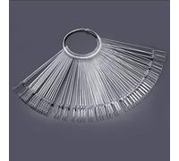 50 pezzi di campioni per esposizione unghie con cerchio ferro staccabili flessibili da muovere facili dipingere diversi angoli ABS inodore alta durezza superficie liscia anti-decolorazione uso prolung