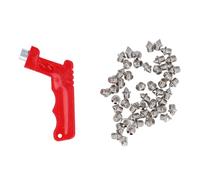 50 pezzi di chiodi per scarpe da golf in acciaio al carbonio, antiruggine e antiscivolo, con chiave per chiodi e scatola di conservazione, set di ricambio per scarpe da golf, da