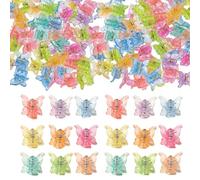 50 Pezzi Di Clip Per Afferrare La Farfalla Di Plastica, Clip Colorate Di Mini Capelli, Accessori Per Capelli Alla Moda Per Ragazze, Decorazioni Acconciature Riutilizzabili E Fisse.