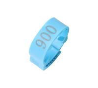 50 pezzi di fascette regolabili in plastica per zampe di pollame, con targhette numerate, adatte a pulcini, anatre e oche.,Blu,Diametro interno 20-24 mm