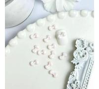 50 pezzi di fiocchi di dimensioni miste per nail art, fiocchi smerigliati in tinta unita, decorazioni per unghie, forniture per manicure fai da te fatte a mano - 07 rosa 9 mm 50 pezzi