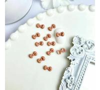50 pezzi di fiocchi di dimensioni miste per nail art, fiocchi smerigliati in tinta unita, decorazioni per unghie, forniture per manicure fai da te fatte a mano - 09 marrone 9 mm 50 pezzi