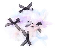 50 Pezzi di Fiocchi di Nastro in Poliestere con Pizzo, Mini Fiori, Fiocchi Colorati for Fai da Te, Regali, Artigianato, Feste, Decorazioni for Matrimoni(Mixed)