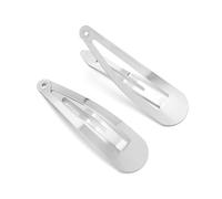 50 pezzi di forcine for capelli a forma goccia d'acqua, semplici fermagli for in metallo, for fai da te, accessori for copricapi fatti a mano per Donne(Rhodium,80mm 50pcs)