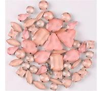 50 pezzi di forme miste di cristallo di vetro da cucire su strass artiglio impostazioni Flatback per abito da sposa scarpe borse fai da te indumento mestiere