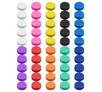 50 Pezzi Di Magneti Rotondi Colorati, Magneti Per Piastre Magnetiche, Piccoli Magneti, Potenti Magneti, Magneti Della Lavagna, Magneti Del Frigorifero (10 Colori).