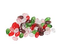 50 pezzi di perle di di vetro fai da te che fanno 12x8mm perline distanziatrici decorative attraenti a forma di goccia di rugiada per collane