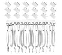 50 pezzi di pettini trasparenti per velo da sposa - Fermaglio per capelli da