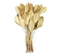 50 pezzi di piume d'oca naturali per orecchini artigianali, accessori, piume da 15-20 cm, graziose piume di cigno multicolori per decorazioni di gioielli - oro 01-50 pezzi
