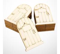 50 pezzi di porte in legno non verniciate pezzi di legno ornamento ritagli