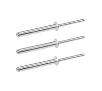 50 Pezzi di Rivetti Ciechi Estesi, Maniglia in Alluminio, Anima in Ferro, Rivetti a Strappo da 5 mm, Rivetti a Testa Bombata for Ingegneria Meccanica, Produzione di Mobili(5.0X45.0mm)