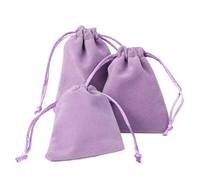 50 pezzi di sacchetti di velluto corti in peluche multicolore for confezioni di gioielli, sacchetti regalo di nozze di Natale Per Collana(Yellow,10x12cm)