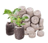 50 pezzi di terriccio di avviamento, blocco di terriccio per piante da giardino, per balcone, giardino, davanzale della finestra, serra, aiuole, progetto scolastico,