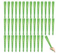 50 pezzi di thunder sticks maker, produttori di rumore a stella per eventi sportivi con campana, accessori per spiriti di squadra verde, forniture per feste per il calcio, il baseball, i bastoncini e