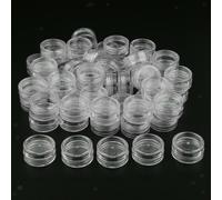 50 pezzi di vasetti cosmetici in plastica per contenitore crema