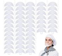 50 pezzi di visiera protettiva antiappannamento trasparente, visiera igienicamente rivestita e confezionata singolarmente per ristoranti, centri benessere e saloni di bellezza. Mascherina protett