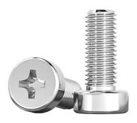 50 pezzi di viti a testa cilindrica con testa Phillips in acciaio inossidabile 304, adatte per la decorazione (M2.5 * 6)