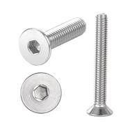 50 pezzi di viti a testa svasata M5x16 in acciaio inox con esagono interno, filetto metrico, viti a testa svasata durevoli per mobili, ingegneria meccanica e fai-da-te, viti M5 di alta qualità con