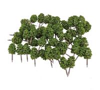 50 pezzi Diorama Tree Set 7 cm Alberi Modello per Architettura Tavolo Sabbia e Scene OO Gauge