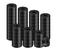 50 Pezzi Distanziali in Gomma, Diametro Esterno 2cm Interno 0,6cm Spessore 0,6cm in Cuscinetti Antivibranti Boccole in Distanziale in Gomma