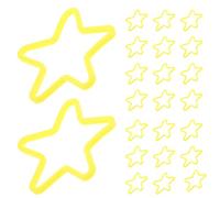 50 Pezzi Elastici Magici a Stella G0993 in Plastico Giallo | Spettacoli e Uffici, Maneggevolezza Semplice, Alta Elasticità, Accessori per Trucchi e Feste