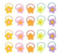50 Pezzi Elastici per Chioma a Fiore, per Codini e Ciocche | Resina ed Elastico, Stile Carino e Fantasioso, per Chioma Fini, Uscite All'aperto e Lezioni