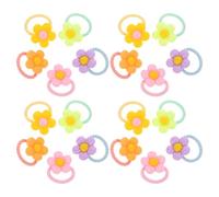 50 Pezzi Elastici per Chioma Bambina Fiore in Resina, per Gioco