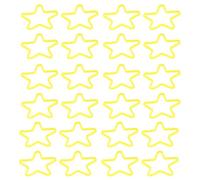 50 Pezzi Elastico Magico a Stella Gialla in Plastica per Trucchi Facili | Mani e Dita, Uso a Casa o Famiglia, Accessorio per Adulti e Colleghi