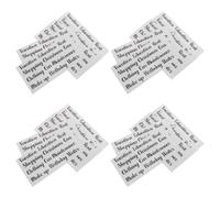 50 Pezzi Etichette Adesive Budget Prestampate Nere in PVC | Organizzazione Efficiente, Autoadesive Riposizionabili, Finitura Trasparente, per Raccoglitori, Buste, Agende, Contanti