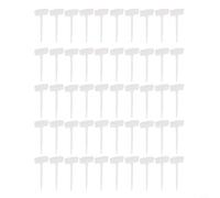 50 Pezzi Etichette da Giardino 20 cm in Plastica - Segnalazione Piante Resistente alle intemperie da Scrivere con Pennarello per Orto Serra e Progetti Outdoor Bianco Giallo Blu (White)