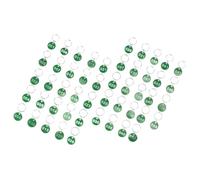 50 Pezzi Etichette Numerate Multiuso in Lega di Alluminio Verde | Anello Robusto, Numeri Incisi, Uso Quotidiano in Officina e Spogliatoio, Gestione Semplice