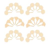 50 Pezzi Etichette per Piante in Legno, Segnaletica Floreale | Facili da Usare, Pratiche e Sicure, per Classificazione in Vaso e Inserimento nel Giardino