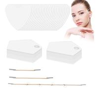 50 Pezzi Face Tape Viso Lifting Fisico + 24 Pezzi Cerotti Frontali Anti-Arrugas, Invisibile a Forma V, Strumento per Modellazione Contorno Viso e Collo, Lifting Gentile