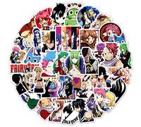 50 pezzi Fairy Tail adesivi misti anime per laptop, paraurti, skateboard, bottiglie d'acqua, computer, telefono, pacchetto di adesivi anime per bambini/ragazzi