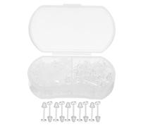 50 Pezzi Fermagli per Orecchini Trasparenti in Plastica | Set da 4mm, Scatola Inclusa, per Sport e Uso Quotidiano, Look Invisibile